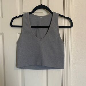 Gray Sleeveless Women's Top